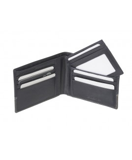 London Leathergoods RFID Protected Twin Section Notecase Wallet with Removable ID WIndow-CLEARANCE!